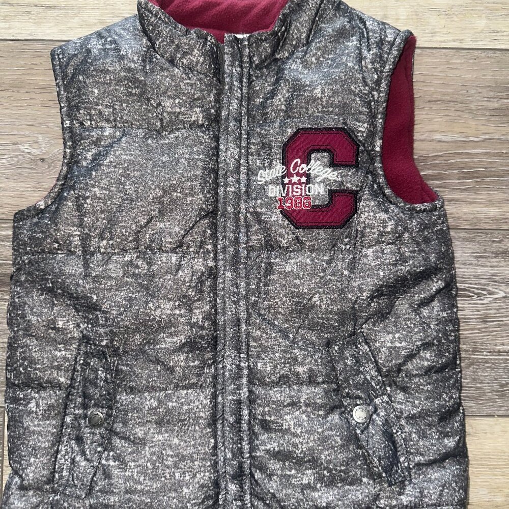 Nannette Kids 4T Puffer‎ Vest Heather Gray State College Division